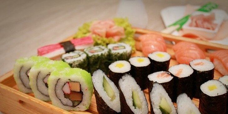 Sushi menu pre dvoch v Auparku