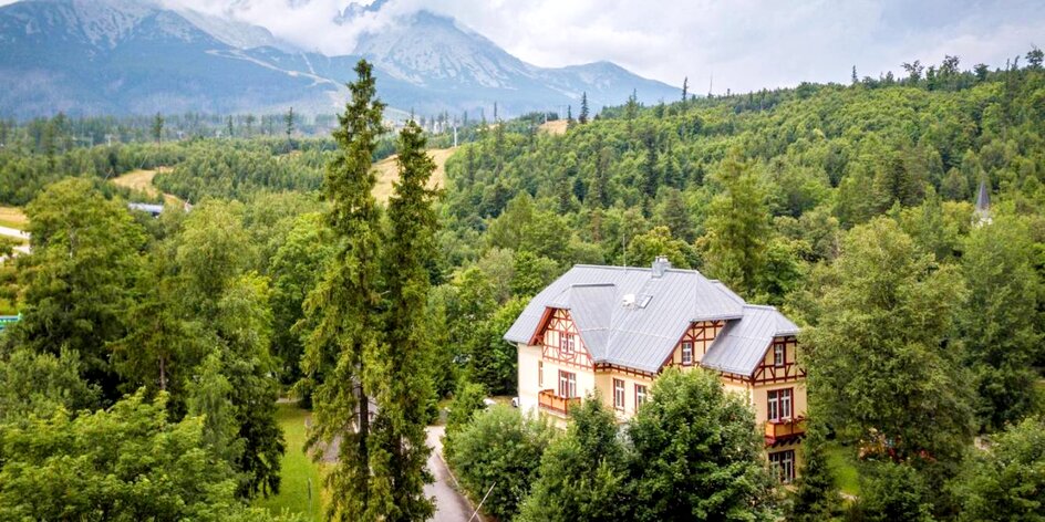 Apartmány v secesnej vile v Tatranskej Lomnici s výhľadom na Tatry