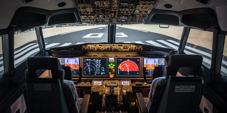 Letecký simulátor lietadla B738-M, ktorý je prvý a jediný na Slovensku!