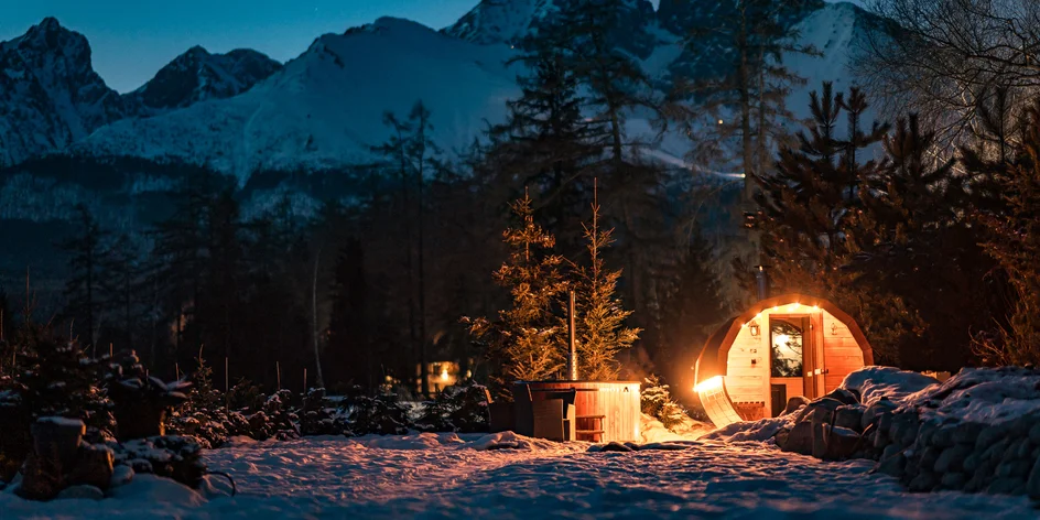 Privátny wellness pod holým nebom s fľašou Prosecca
