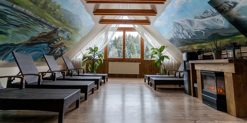 Vstup do wellness v malebnom hoteli Strachanovka na Liptove