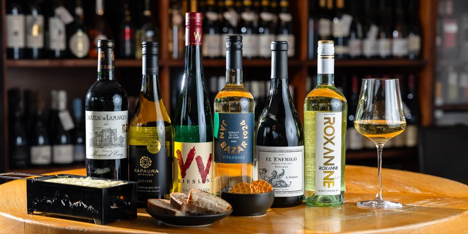 Exkluzívna degustácia vín so syrom Raclette, slepá degustácia či škola sabráže