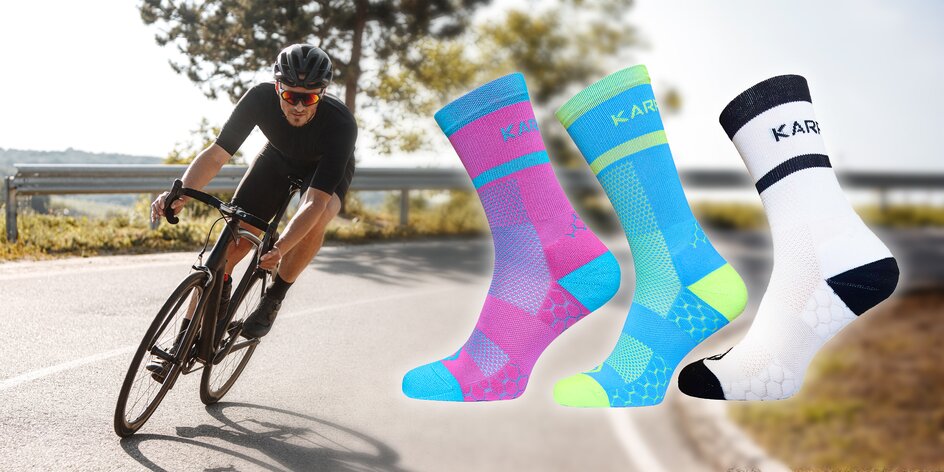 Členkové alebo kompresné cyklistické ponožky od slovenského výrobcu