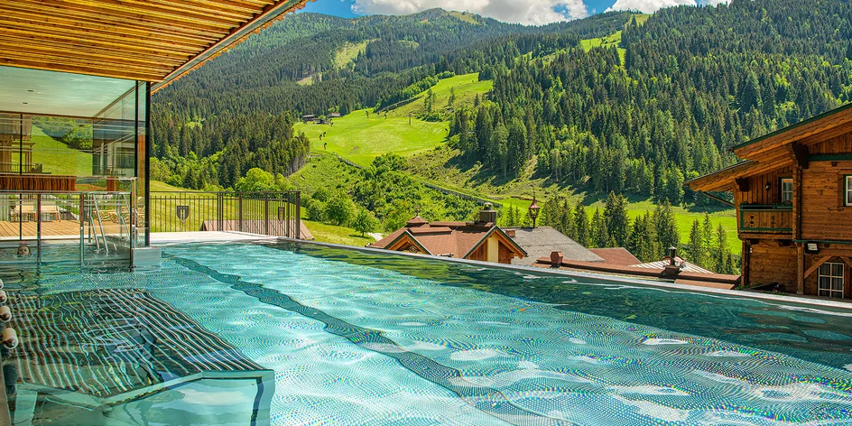 Údolie Gastein: hotel v 1000 m n. m., wellness aj polpenzia