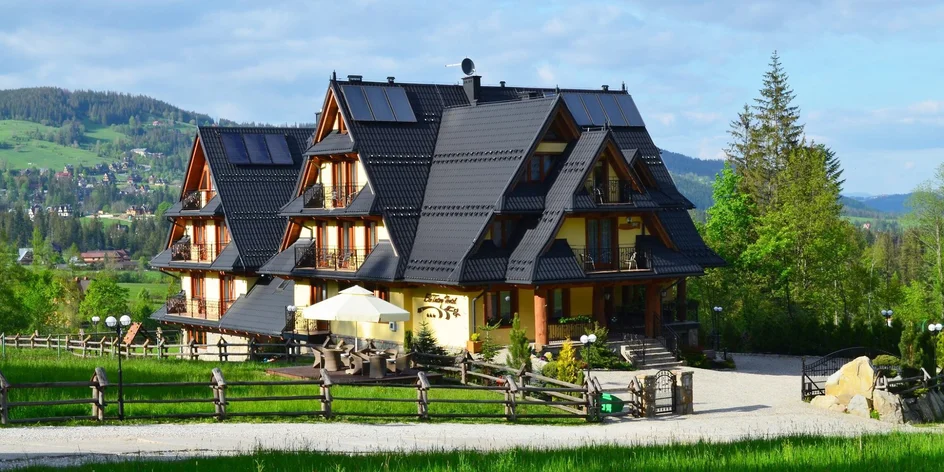 Ekologický hotel blízko Zakopaného s výhľadom aj wellness