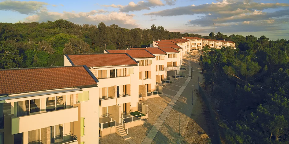 Chorvátsky ostrov Krk: moderné apartmány s balkónom