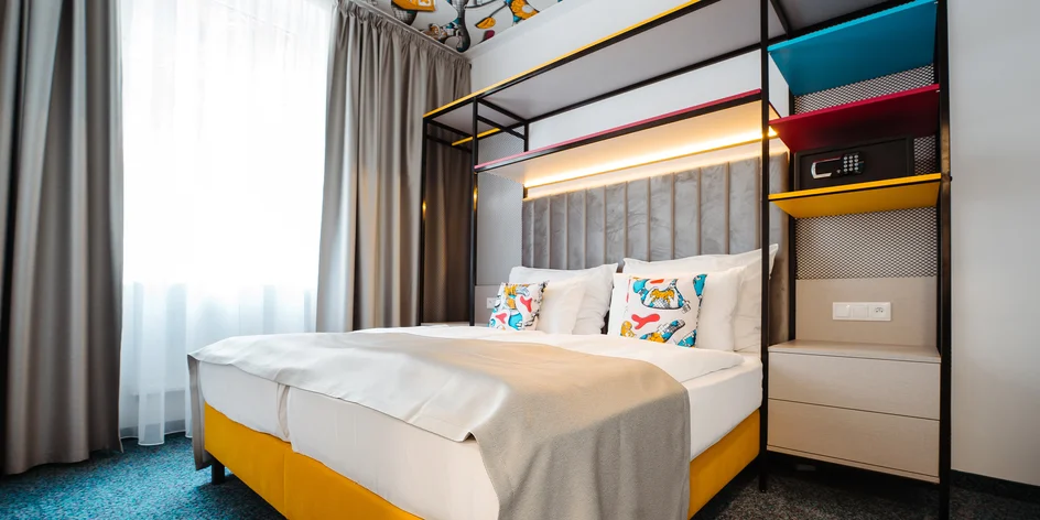 Apartmán pri kolonáde vo Varoch: jedlo, wellness, Saunia