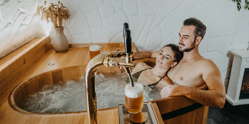 PRIVÁTNY pivný alebo vínny kúpeľ pre 2 osoby
