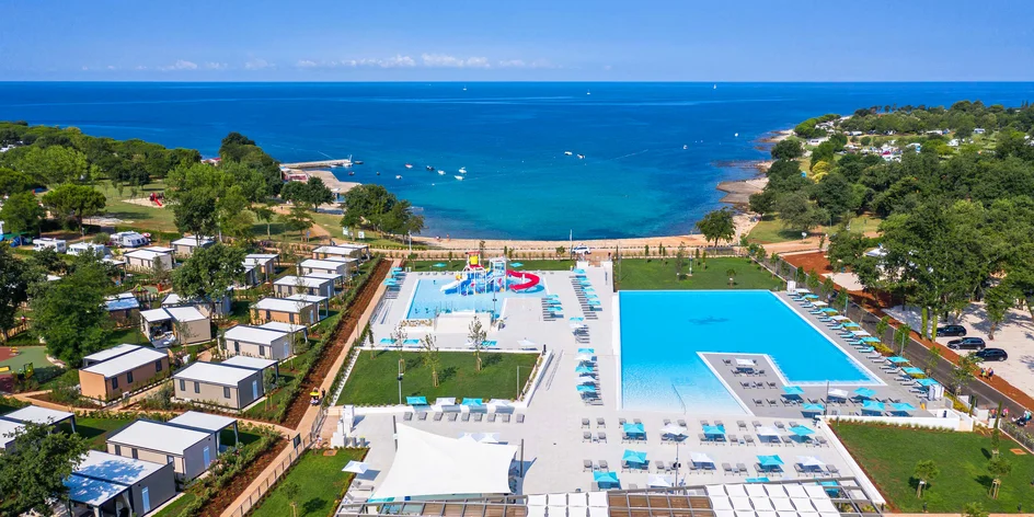Mobilný domček na Istrii s aquaparkom a miniklubom