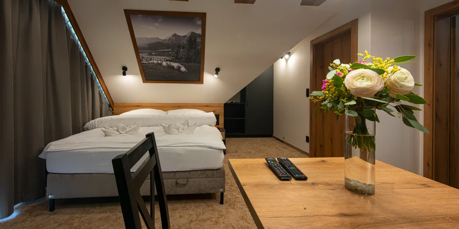 Penzión s nádherným výhľadom na Belianske Tatry: raňajky a neobmedzený wellness