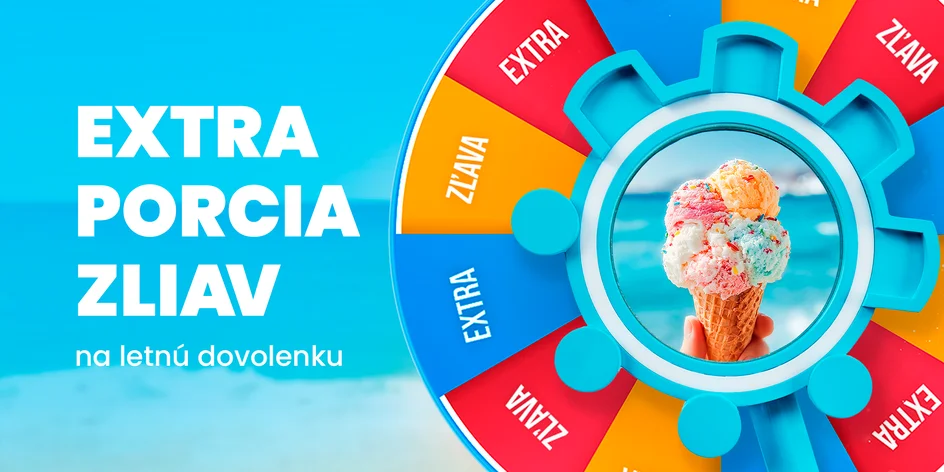 Roztočte Koleso šťastia a získajte zľavu na letnú dovolenku