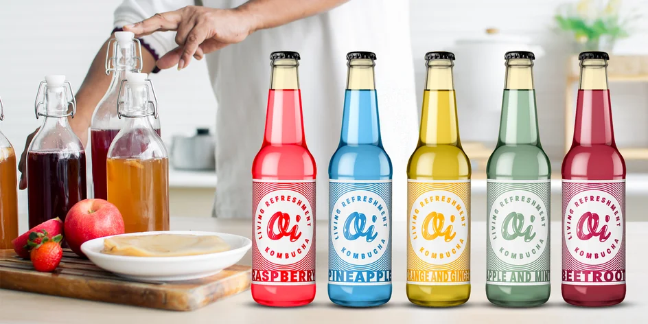 Oi® kombucha: ananás, malina aj degustačný balíček
