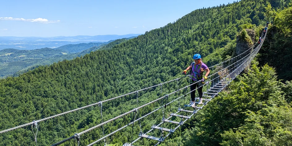 Ferrata Skalka pri Kremnici so skúseným inštruktorom