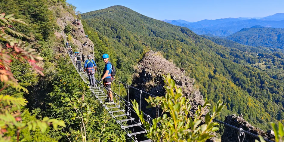 Ferrata Skalka pri Kremnici so skúseným inštruktorom
