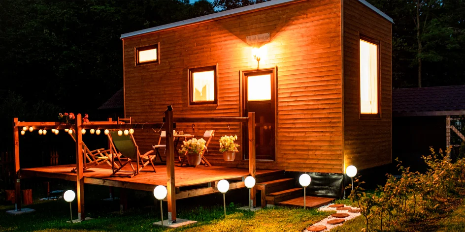 Plne vybavený domček s terasou, ohniskom aj raňajkami v piknikovom koši