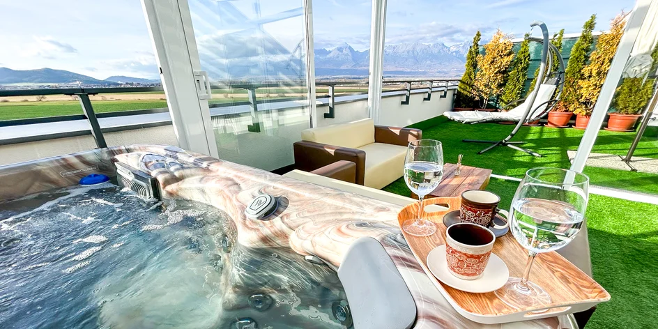 Luxusný apartmán s privátnym wellness a výhľadom na Tatry