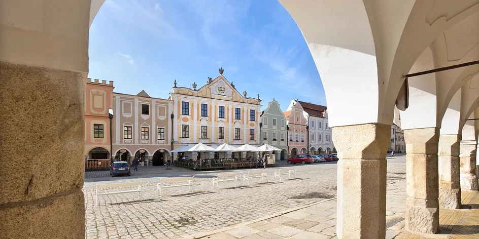 Pobyt v Telči v hoteli na námestí s polpenziou