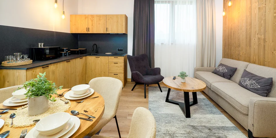 Apartmány s kuchynkou a wellness
