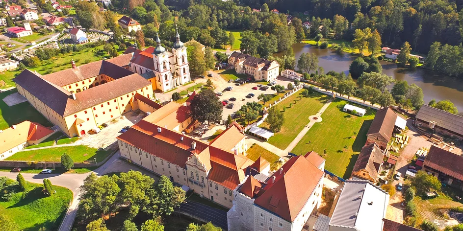 Pobyt v kláštore Želiv s jedlom, wellness aj pivovarom