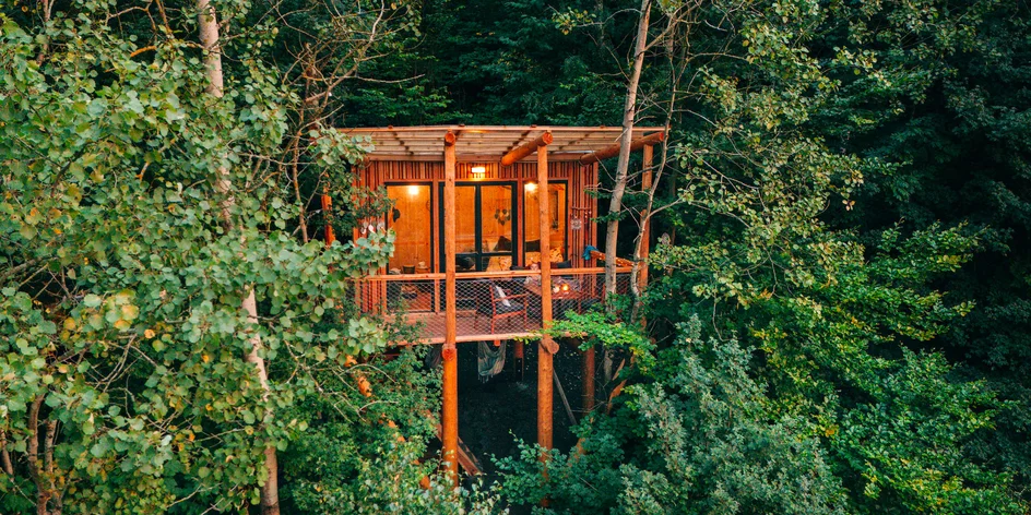 Treehouse na úpätí Krušných hôr pre 2-4 osoby