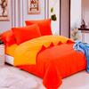 7-dielna posteľná súprava - oranžová, vzor č. 2