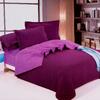 7-dielna posteľná súprava - tmavo fialová, vzor č. 12