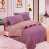 7-dielna posteľná súprava - fialovo hnedá, vzor č. 9