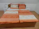 Posteľná súprava vzor 6: oranžovo-biele