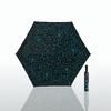 Dáždnik Mosaic - čierny/modrý