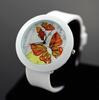 Dámske hodinky so silikónovým remienkom-Butterfly