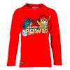 THOR 705 - chlapčenské tričko s dlhým rukávom červené veľkosť 104-152