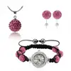 Set hodinky fuchsiové, číry displej