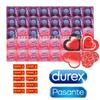Valentínsky Durex Feel Intimate balíček - 54 kondómov Durex, Pasante a Vitalis Premium vrátane poštovného