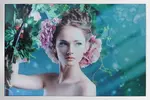 Fotografia na ľahčenej doske s rámom 60x40cm - biela