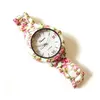 Hodinky GENEVA flower white