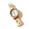 Hodinky GENEVA flower beige