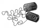 Dog tag dvojička - Identifikačná vojenská známka s retiazkou
