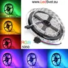 Farebné vodeodolné LED pásy s diaľkovým ovládaním SMD5050, 5metrov