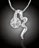 Morská vlnka s veľkým kryštálom Swarovski Elements