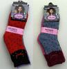 Dámske TERMO ponožky 6 párov | Veľkosť: 35-38 | Sivá 2x,ružová,čierna,fialová,červená