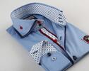 Pánska košeľa luxusná SL5407 | Veľkosť: S 37/38 | Svetlomodrá