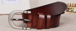 Hladký opasok tmavohnedý | Veľkosť: 110 cm