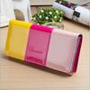 Farebná lesklá peňaženka | Žltá-ružová-pastelovoružová