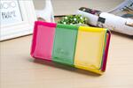 Lakovaná farebná peňaženka | Ružová / zelená / žltá