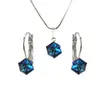 Swarovski set v tvare kocky | Bermuda Blue