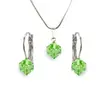 Swarovski set v tvare kocky | Peridot