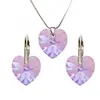 Swarovski set v tvare srdca | Violet AB
