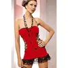 Sexi nočná košieľka Valentine Night Babydoll LC2650 (2-set) | Veľkosť: Univerzálna | Červená