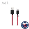 Farebný ARLI USB / MICRO USB kábel (červená farba kábla)