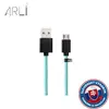 Farebný ARLI USB / MICRO USB kábel (tyrkysová farba kábla)